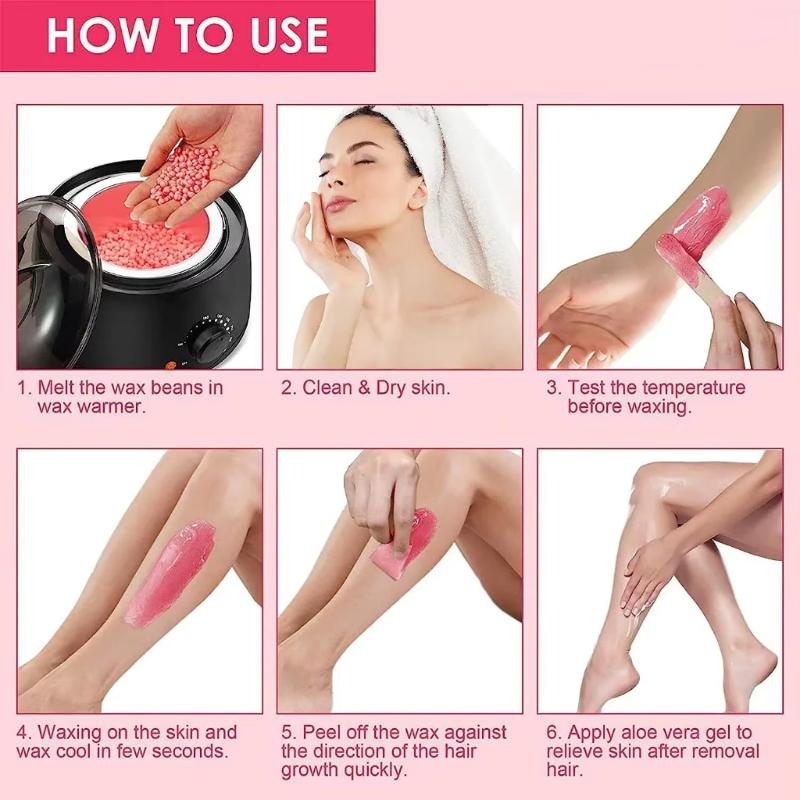 500G Waxing Wax Beans For Hair Removal Full Body Hot Film Hard Depilatory Wax Beads For Wax Heater Machine Hard Wax Beans