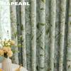 1PC Fashionable and Versatile Gardenia Green Printed Curtains Full Blackout Curtains for Bedroom Living Room Balcony Window for Home Decor