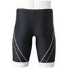 Mizuno Fitness Half Spats 3D Size 90 Size S Men's Swimsuit, (21cm Inseam, Cups), N2JB1112, (Black/Gray),
