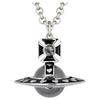Vivienne Westwood Nana Collaboration Sphere Pattern Necklace Women necklace Silver Black-Enamel Black-Crystal 630203IJ-02P741