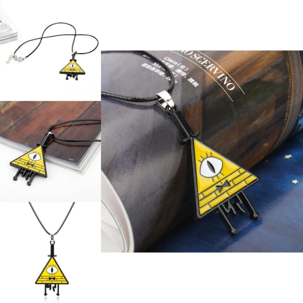 Gravity Falls Bill Anhängerkette aus Legierung mit galvanisierter Oberfläche für Cosplay und tägliches Tragen