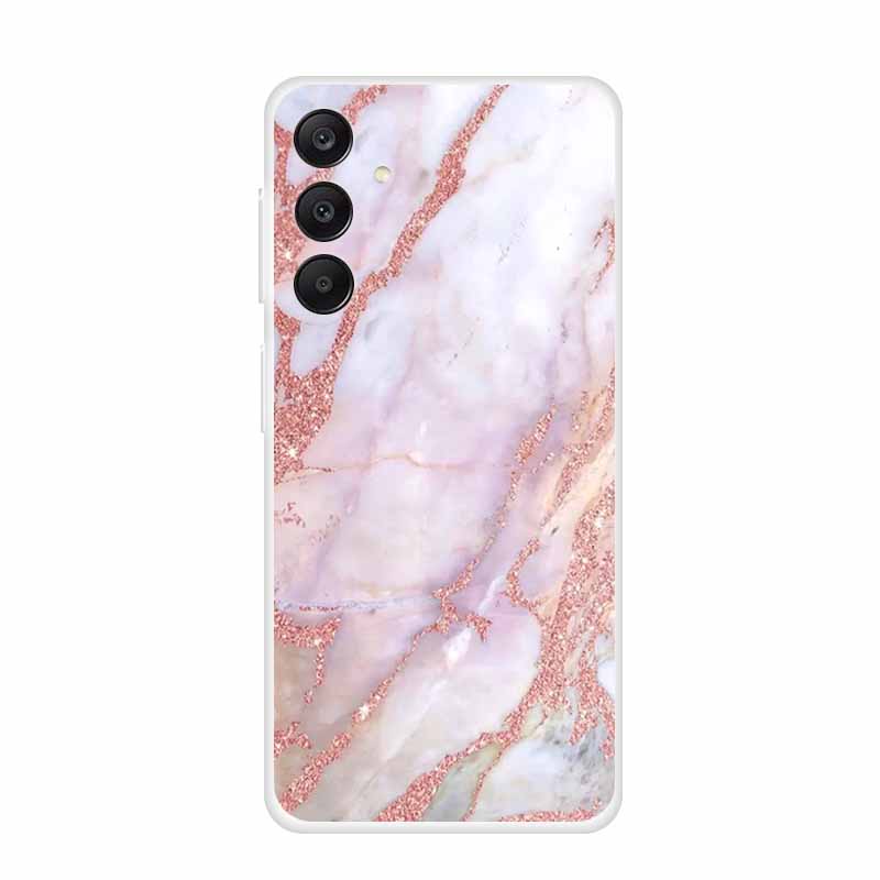 Marble Patterns Phone Case for Samsung A25 Soft Transparent TPU Clear Cover for Samsung Galaxy A 25 Protective Silicone Shell