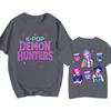 9 Colors K-Pop Demon Hunters Trending T-Shirts Demonic Emblem Tee Shirt for Men Y2K Funny Plus Size Short Sleeve Clothes