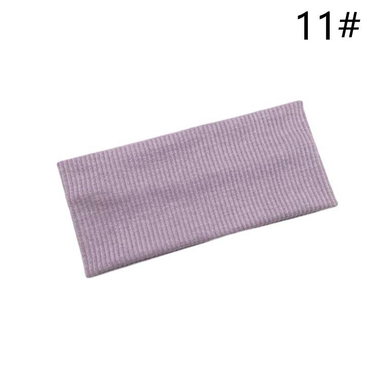 9003 SASAacc European and American Solid Color Knitted Hairband Elastic Sports Headband Hair Accessories Korean Style