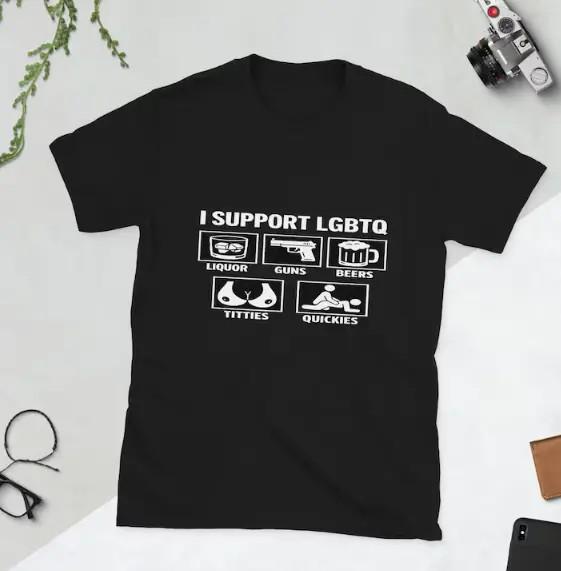 Maglietta LGBTQ+ Sostengo Mese dell'Orgoglio T-shirt Giustizia Sociale