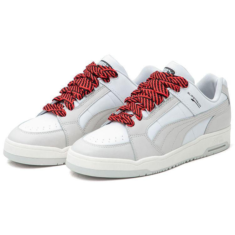 Puma Slipstream Lo Schnürschuhe Bequeme Vielseitige Low-Top Sneakers Unisex Sneakers Grau Weiß 387322-01