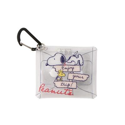 PEANUTS Snoopy Clear Multi-Case SS Signboard (enjoy Your Trip) Japan NEW