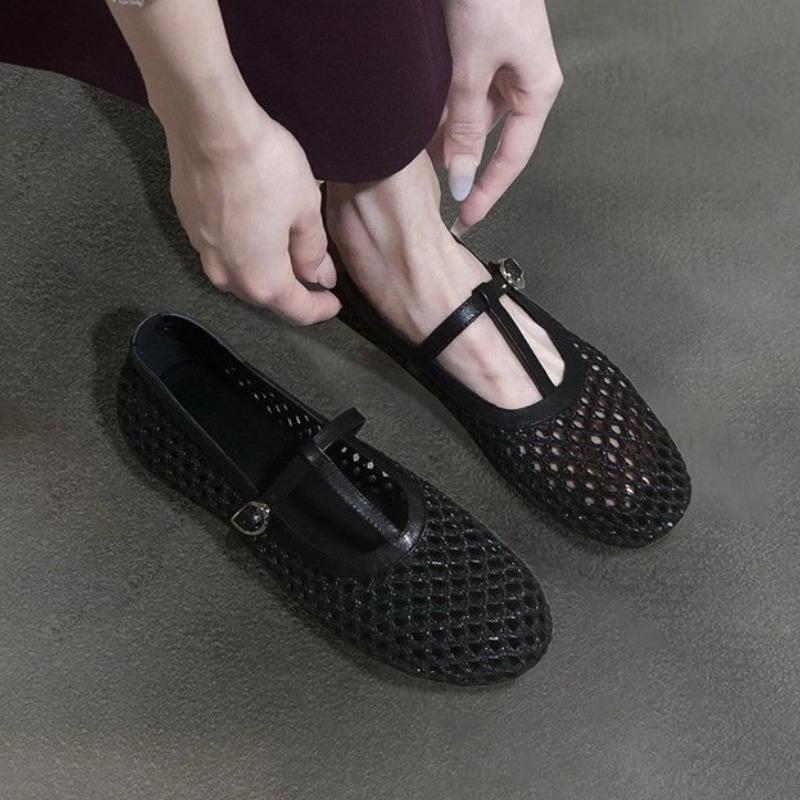 Fashion Women Flats Shoes Mesh Casual New Sandals Trend Fashion 2025 Summer Loafers Sport Woman Sneakers Cozy Walking Mujer Zapatillas
