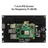 Ecran Tactil IPS de 7 inch 1024 x 600 Modul de Afișaj Compatibil HDMI pentru Raspberry Pi 4B/3B pentru Sistem Win10/Win8/Win7