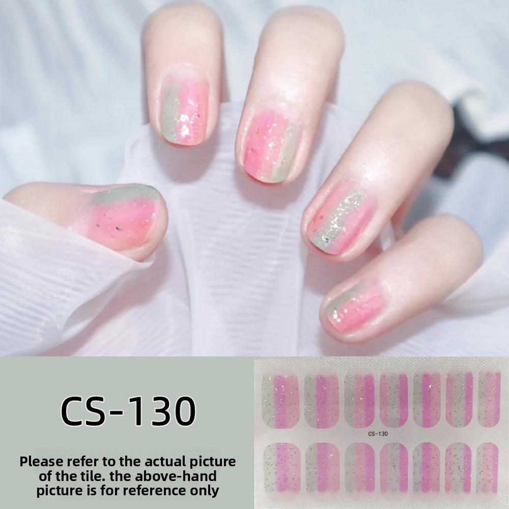 CS voděodolná gelová fólie na nehty bez pečení plná samolepka kontrastní barva tygří hlava nail art fólie papír fólie na nehty papír nálepka