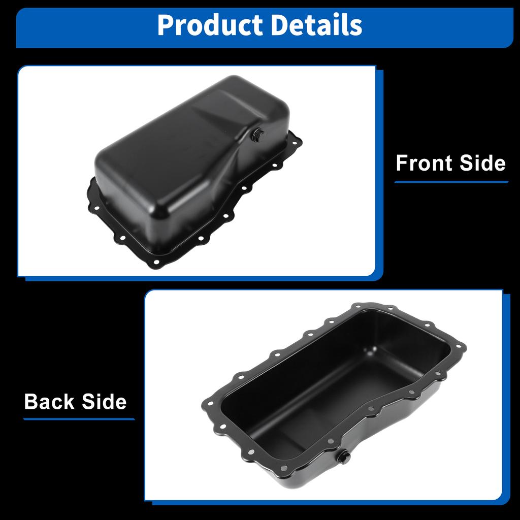 UXCELL No.4892386AA Engine Oil Pan Sump with Drain Plug for Dodge Grand Caravan 09-10