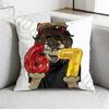 007n7 Customizable Pillow Case Square DoubleSided Printing Short Plush Sofa Cushion Cover Bedroom Bedside Pillow