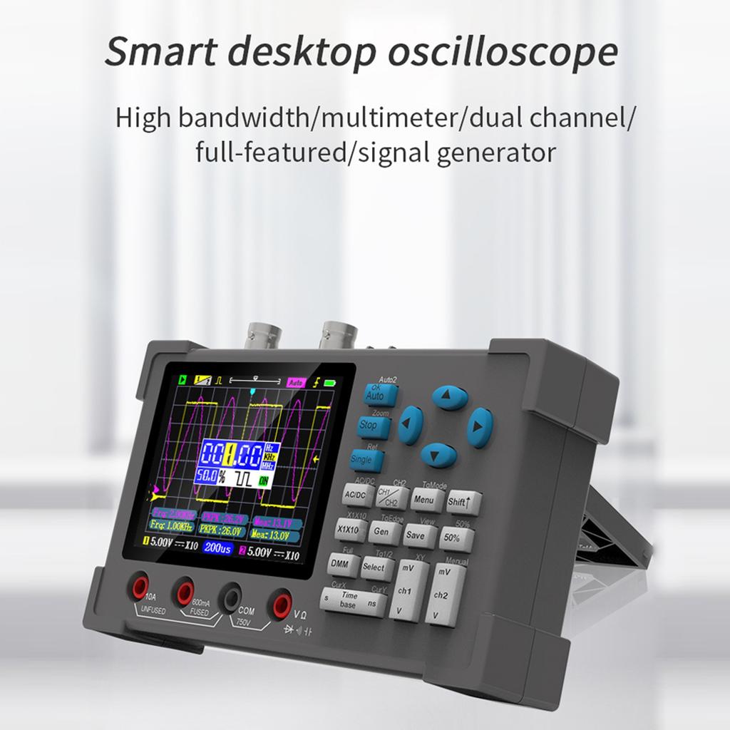 Digital Oscilloscope Multimeter 3 In1 Digital Oscilloscope 3.2in  Display 250MSa/s Sampling Rate Multimeter Oscilloscope