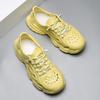 Sandal new fashion beach shoes men's hollow sandals summer wear thick-soled non-slip trend foot hole shoes