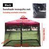 300x300x230cm Courtyard Mosquito Net Umbrella Roman Umbrella Mesh Cover Netting Mosquito Insect Net Outdoor Umbrella Tent