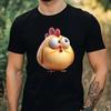 T-Shirt Herren Lustiges Huhn Motiv Baumwolle Größe XS bis 5XL