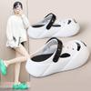 ZB Outer Wear Heightening Slippers New Summer Thick Bottom Outer Wear Mori Series Heightening Soft Bottom