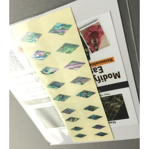 Jockomo Traditional Diamond (Avalon Mix) Position Mark Inlay Stickers for Guitar, Bass, and Ukulele