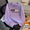 Womens Crewneck Sweatshirt Loose Fit Casual Pullover Top Geometric Print Plus Size Fall Winter