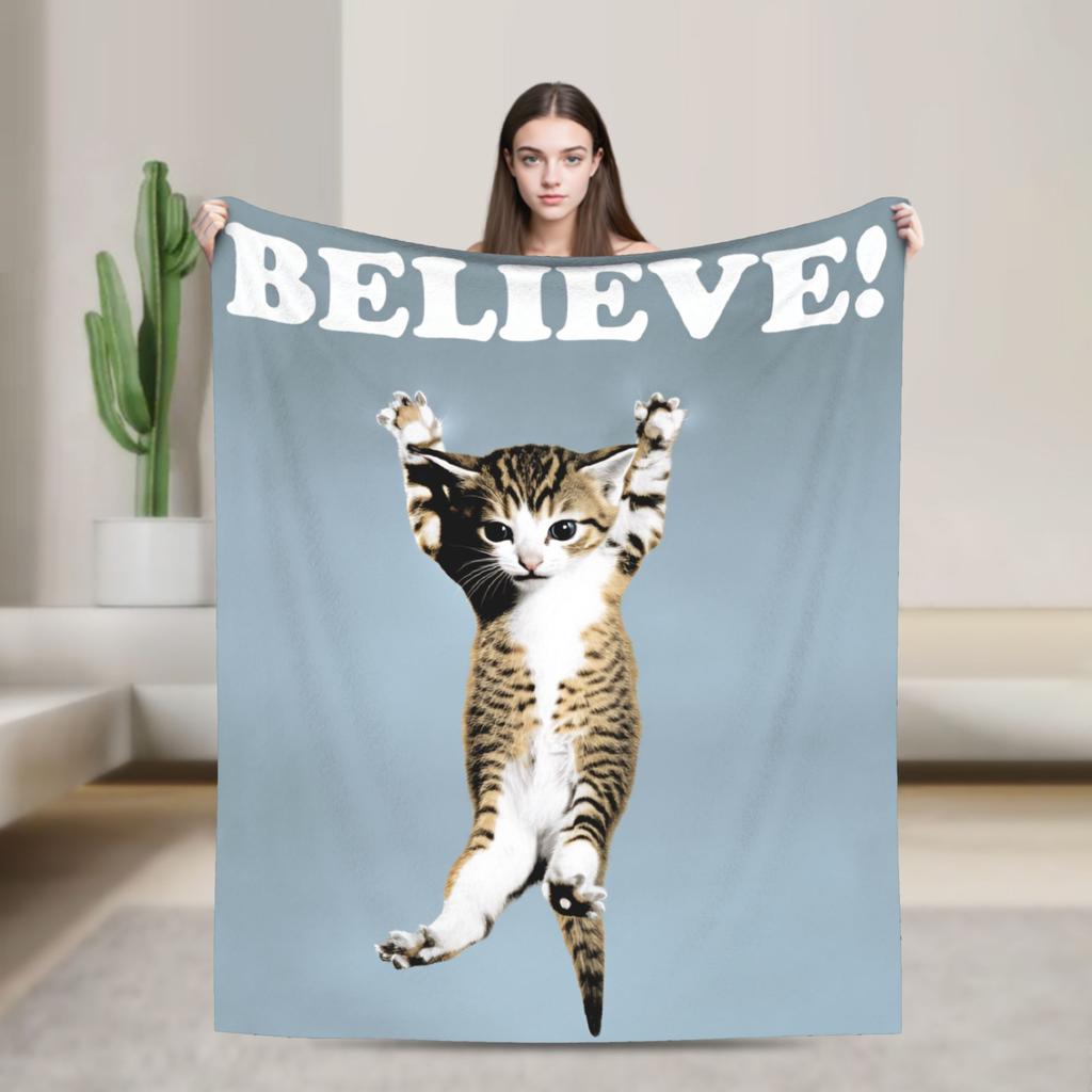 Explosion Toilet Meowl Cat Warm Soft Blanket Novelty Plane Travel Throw Blanket Couch Bed Flannel Bedspread Sofa Bed Cover
