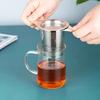 1Pc stainless steel tea filter, stainless steel loose leaf tea filter, diffuser bracket filter for mug