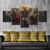 Kein gerahmtes Leinwandbild 5 Stück Path of Exile Spiele Für Wohnzimmer Wandkunst Poster Drucke Bilder Gemälde Heimdekor Dekorationen