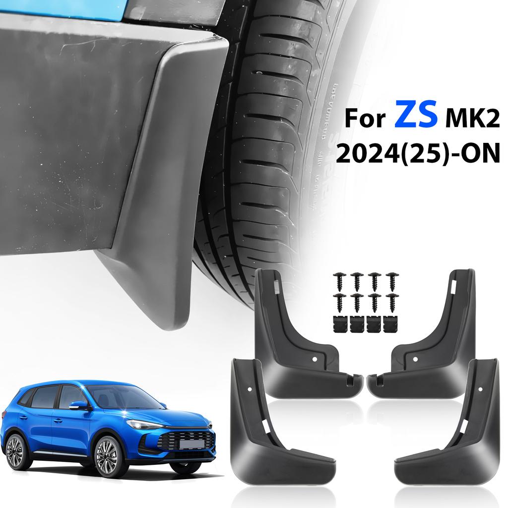 Set of 4 For MG ZS MK2 PRO 2024 2025 2026 Hybrid Petrol Mud Flaps Splash Guard Mudguard Fender Cover Front Rear