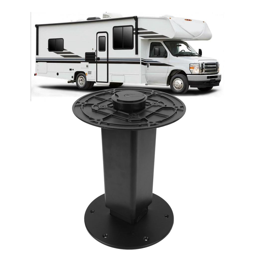 Table Pedestal Stand Base 310mm to 710mm Adjustable Aluminum Alloy Table Pedestal Stand for RV Camper Caravan Boat Yacht