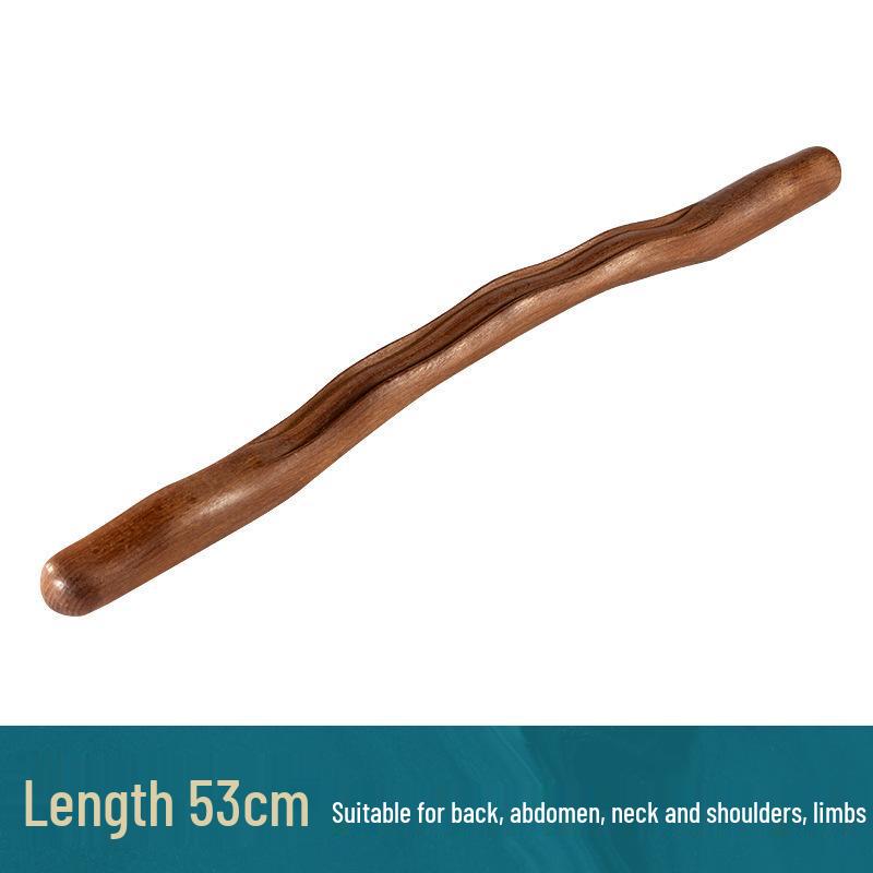 Sandalwood Whole Body Massage Rod: Universal Relief Stick for Tendons, Meridians, and Back Massage.