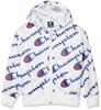Champion Hoodie Shirt Size 160 To Japanese Size Full-Zip CJ4401, Girls', White, (equivalent 160)