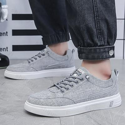 Herbst Herren Sneaker 2025 Low Top Outdoor Herren Freizeitschuhe Atmungsaktiv Bequem Flats Canvas Schuhe Männlich Zapatillas Informales