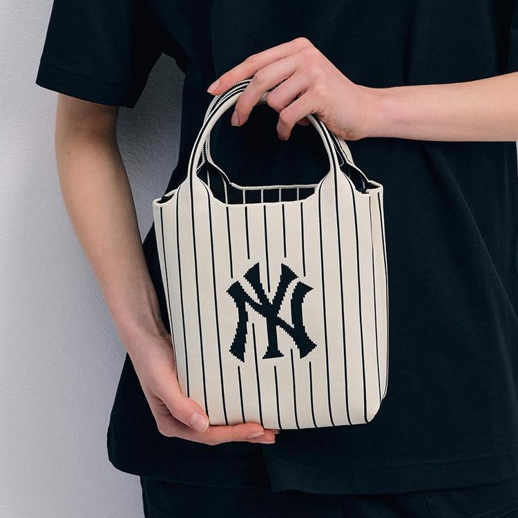 New MLB Polyester Shoulder Bag, Crossbody Bag, Handbag Unisex Dark Cream 3ACRS034N-50CRD