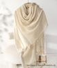 100% Pure Cashmere Knit Scarf: Women's Fashionable Warm Winter Shawl