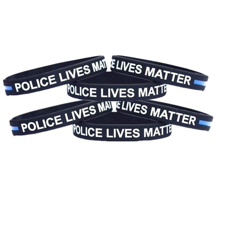 Thin 1 Blue Line Bracelet Lives Matter Wristband Support Decoration Accessories