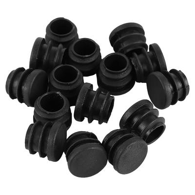 100 Stück runde Kunststoffstopfen für Möbelbeine, 16 mm, zum Abdecken von Stuhlbeinen und zum Schutz des Bodens