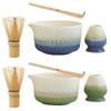 4PCS Stirring Bamboo Ceramic Japanese Matcha Tea Set Reusable Safe Matcha Whisk Food Grade Japanese Chasen