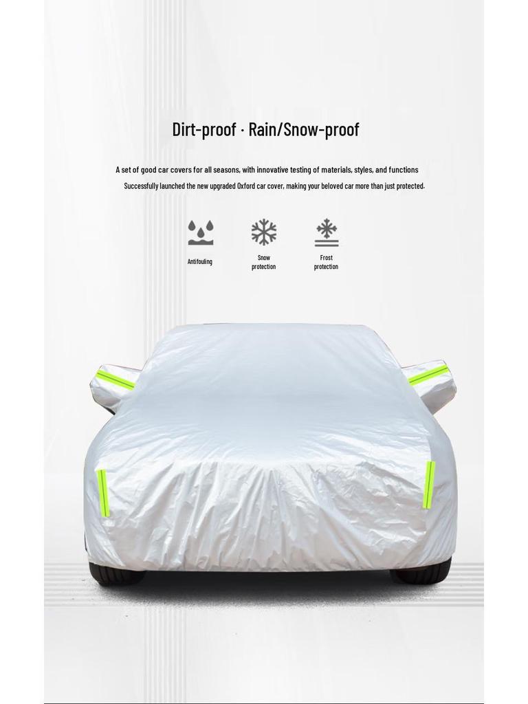 190T Full Car Cover: Sun & Dust Protection, Heat Insulation, Sunshade
