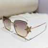 Oversized Square Sunglasses Women Rhinestone Star Frame Sun Glasses  Luxury Brand UV400 Protection Eyewear for Ladies