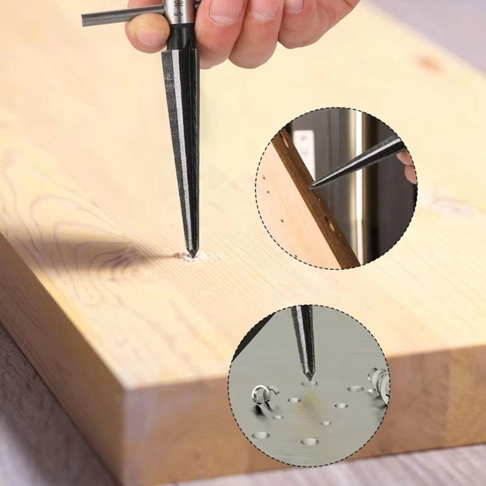 Chamfer Tapered Reamer Tool Carbon Steel Metal Hole Opener Taper Reamer Set  Hand Reamer Tool