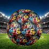 Mighty Morphin Power Rangers Print Size 5 Soccer Ball, PU Wear Resistant Football for Match Training and Daily Practice, Birthday Gift for Soccer Fans