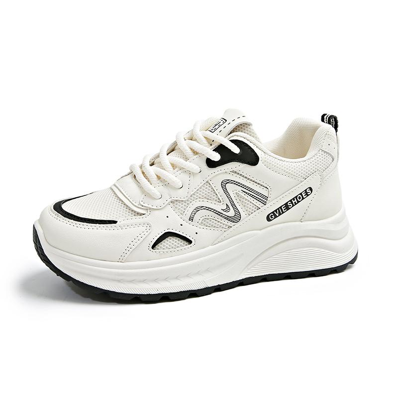 Sneakers for Women Fashion Platform Lace Up Casual Lightweight Shoes Mesh Breathable Non Slip Walking Shopping Tennis