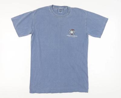 T-shirt da uomo Comfort Colors con stampa grafica blu Taglia S