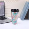 Water bottle stainless steel coffee cup double layer plastic cup portable outdoor car cup water cup hand cup thermos cup