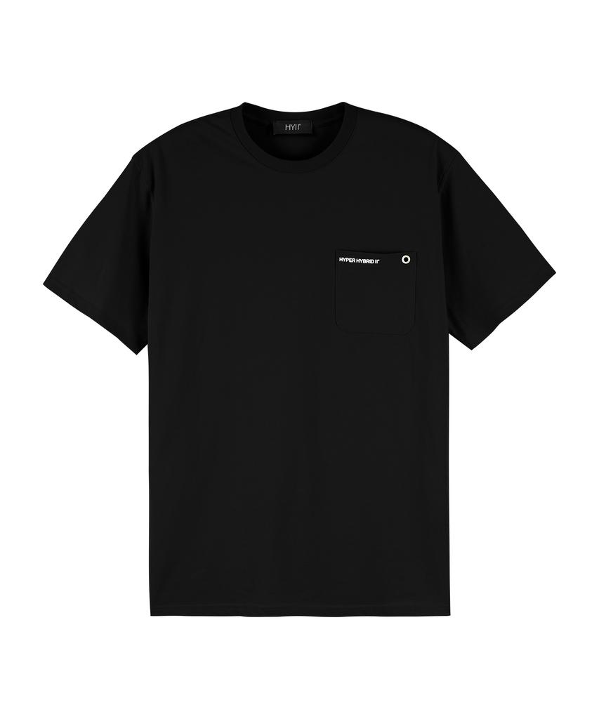 HYII Eyelet Point Pocket T-Shirt [Black]
