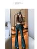 Women's Retro High-Waisted Flare Jeans (Spring/Autumn 2024) - Slimming Wide-Leg, Non-Clinging Design