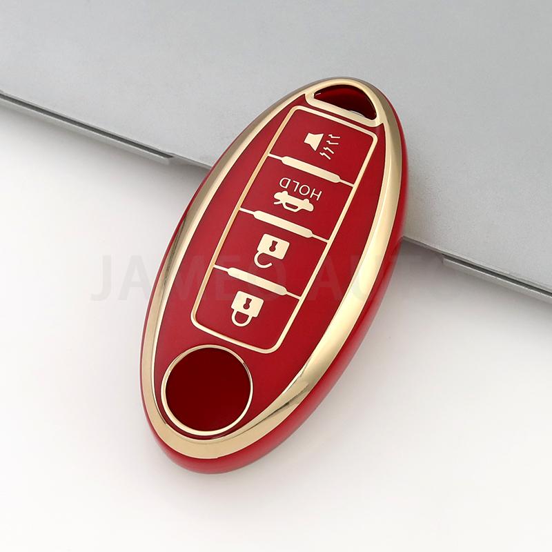 Anti-Scratch TPU Car Key Case For Nissan Sentra Leaf Rogue Sunny Versa Patrol X-Trail Qashqai GT-R Kicks Key Cover for Infiniti