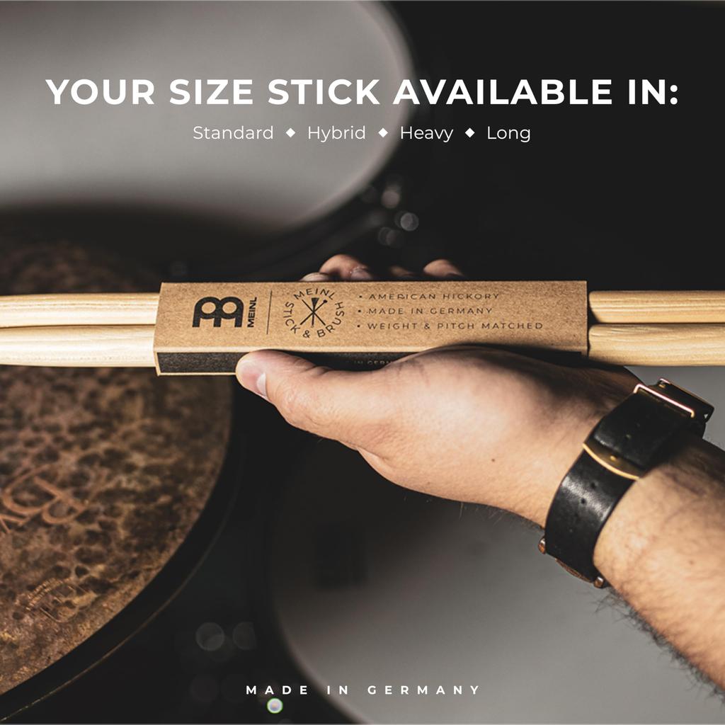 MEINL Stick & Brush Drumsticks, Heavy Hickory with Acorn Tip, 5B, SB109 (419 x 15.4mm)