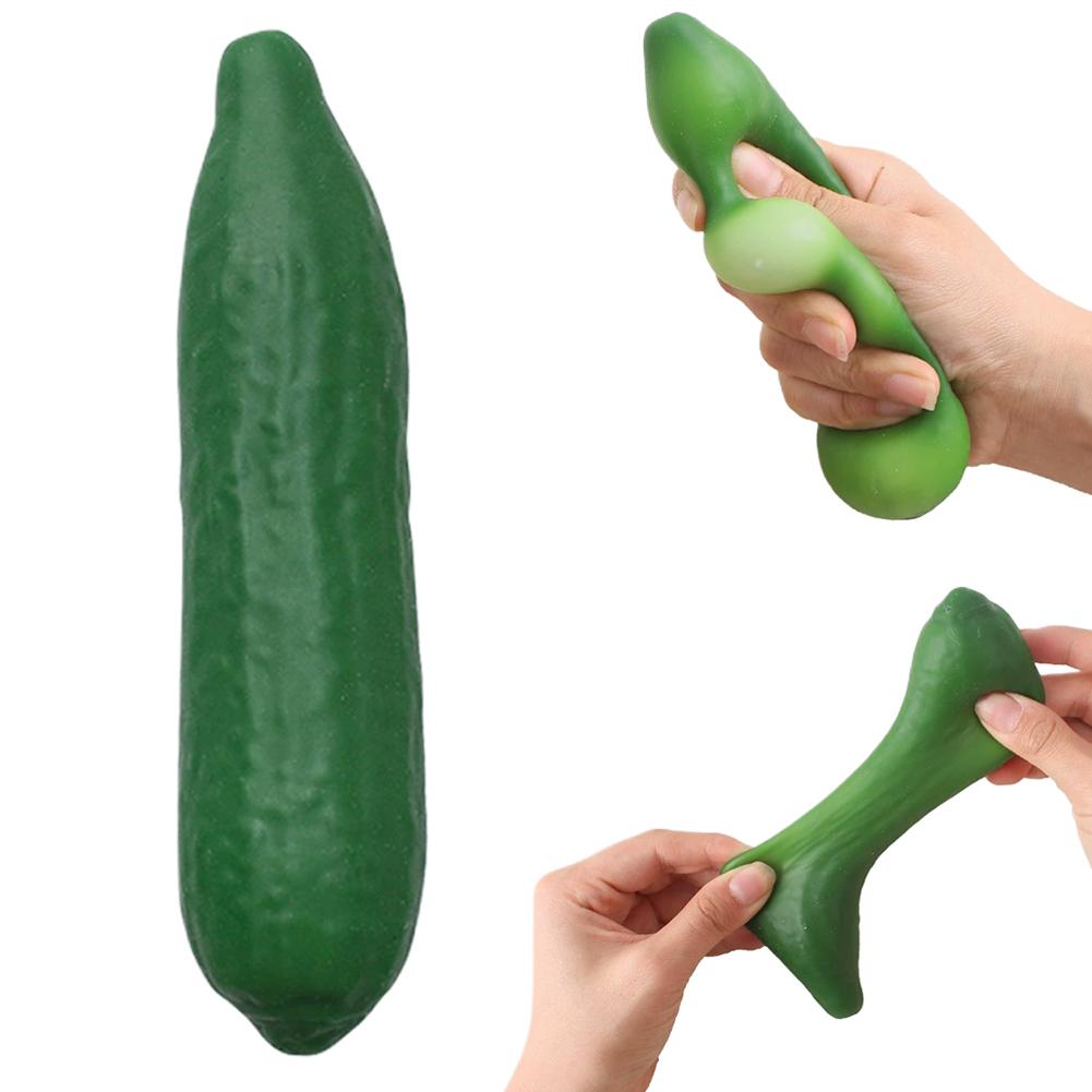

Cucumber Shaped Stress Relief Toy Squishy Sensory Fidget Toy for Stress Relief, Slow Rebound Squeeze Toy Realistic Cucumber Shap