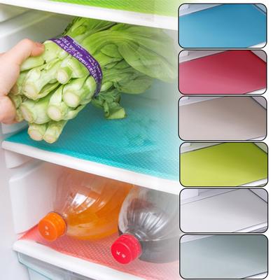 4Pcs Non-slip Mat Reusable Spill-proof Refrigerator Shelf Liners Easy To Clean Kitchen Cabinets Mat for Home