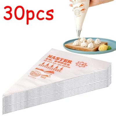 30 stücke Einweg-spritzbeutel Kuchen Creme Dekoration Küche Icing Vorbereitung Taschen Cup Cake Piping Werkzeuge Backen Zubehör